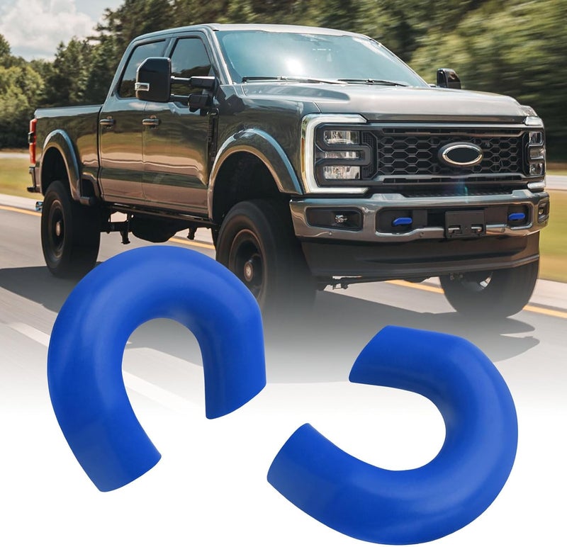 TECHPICCO Tow Hooks Covers for Ford Super Duty F250 F350 F450 2017-2026 Compatible with Ford Super Duty F250 F350 F450 Accessories 2017-2026 (Blue) - Image 1